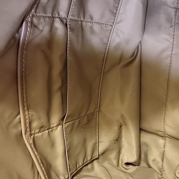 Michael Kors Large Tan Nylon Tote Gold Hardware - Picture 8 of 11